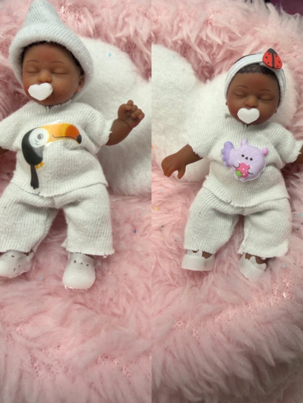 Handmade Mini ZURU Baby Doll Outfit | 2.5 Inch Doll Clothes Set - White Color